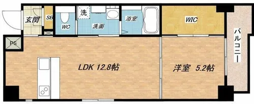 サニーハウス天満橋【4階】の間取り