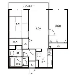 北海道札幌市中央区南十八条西13丁目【マンション】の間取り
