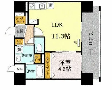 プリマクラッセ【8階】の間取り