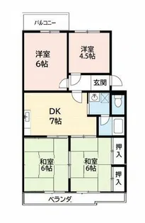 第2マンション鈴木(A棟)【A-2号室】の間取り