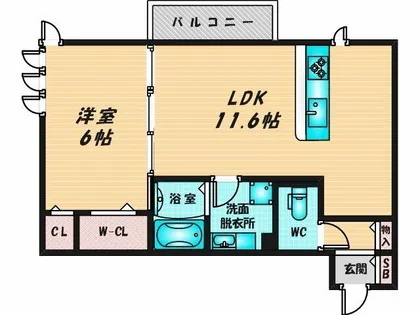 ラリュール【1階】の間取り