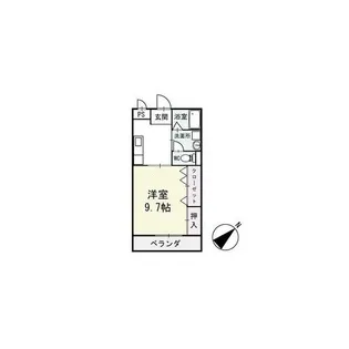 サンハイム永新B棟【202号室】の間取り