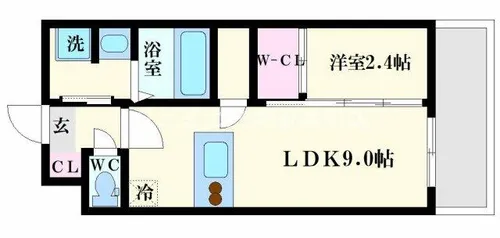 セレニテ天六リアン【1103号室】の間取り