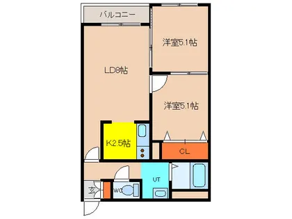 ル・ノール人見町【506号室】の間取り