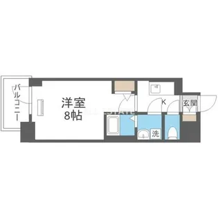 エスリード大阪グランフォート【4階】の間取り