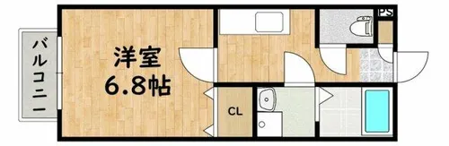 イル・ティモーネ【105号室】の間取り