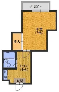 谷口マンション【4階】の間取り