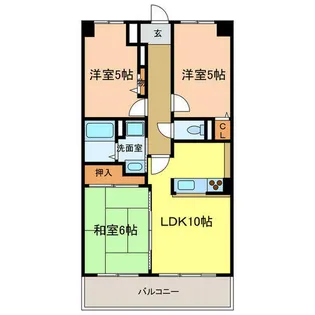 ウエストコート【2階】の間取り