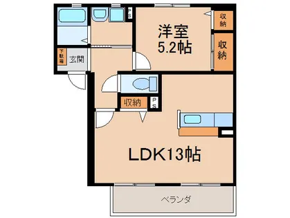 ターミナルステージ初台【2階】の間取り