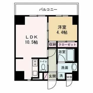 GLANZ高尾町【7階】の間取り