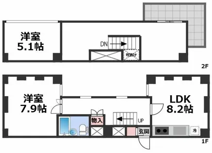 グランドメゾン西心斎橋【11階】の間取り