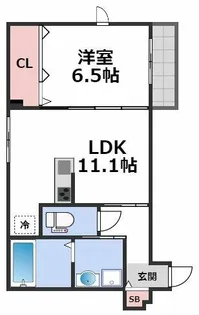 TRICERA Court【403号室】の間取り