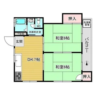 レジデンス山蔵【201号室】の間取り