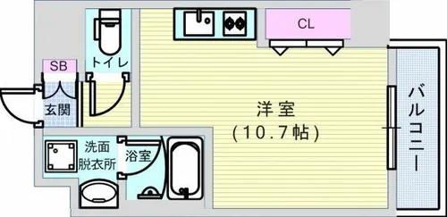 Dolce Vita 新大阪【415号室】の間取り