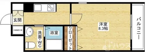 リズ新北野【3階】の間取り
