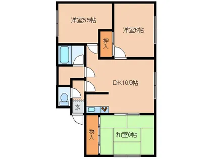 ツインエステート【1階】の間取り