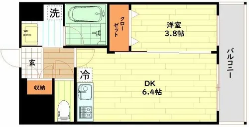エスタート御幣島(旧ディームス御幣島)【7階】の間取り