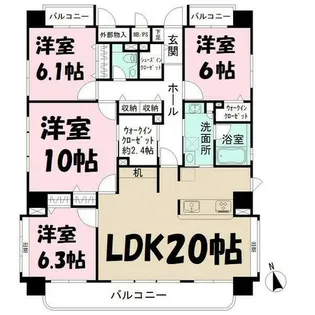 大幸マンション【2階】の間取り