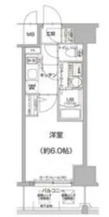 エスリード天王寺ブランシェ【7階】の間取り
