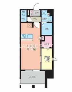 ブラン・スタイル博多314【10階】の間取り
