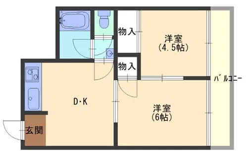 グレイス大日【4階】の間取り