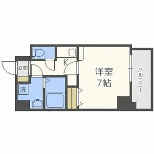 レジデンシャルヒルズ博多駅前【4階】の間取り