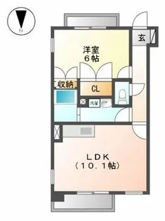 パラシオ【206号室】の間取り