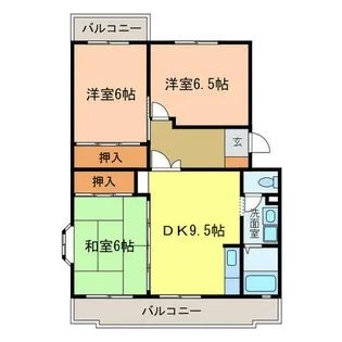 パークマンション【204号室】の間取り