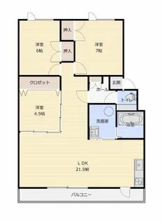 リバーハイツM05【306号室】の間取り