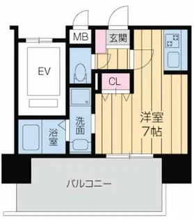 ドゥーエ森ノ宮【13階】の間取り