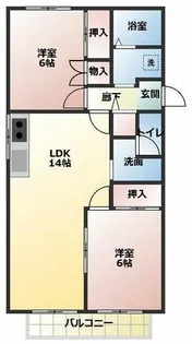 ドミール鈴木【203号室】の間取り