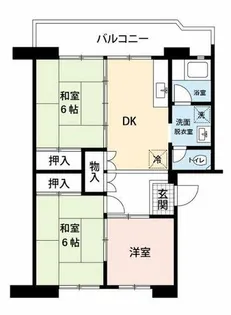 公社賃貸SMALIO 原山台B【1-1406号室】の間取り