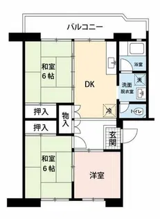 公社賃貸SMALIO 原山台B【1-1406号室】の間取り