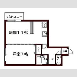 北海道札幌市中央区南十三条西8丁目【マンション】の間取り