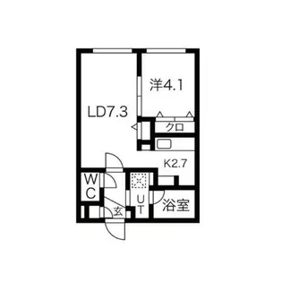 Alegria北円山【405号室】の間取り