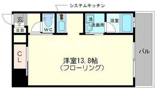 グランツ西大橋【11階】の間取り