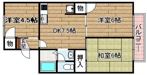ヴィラスパークシティー【203号室】の間取り