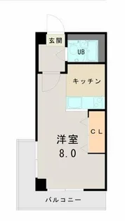 東峰マンション薬院【201号室】の間取り