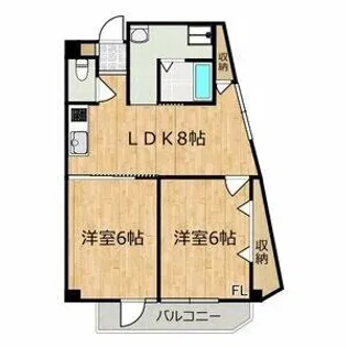 ヒロタマンション【3D号室】の間取り
