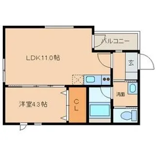 愛知県名古屋市中村区栄生町【アパート】の間取り