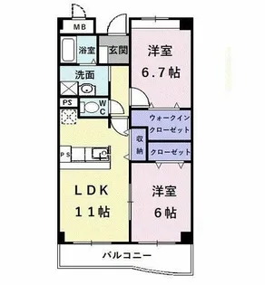 ラフォーレ【2階】の間取り