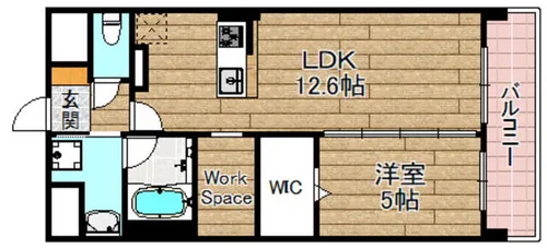 仮称)高槻市大手町PJ【3階】の間取り