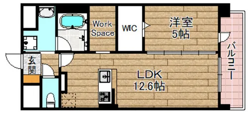 パトリアグランデ【1階】の間取り