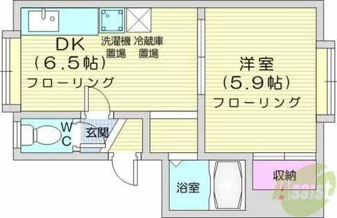 レインボーハウス24【2階】の間取り