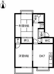 ルミナス三条A【102号室】の間取り
