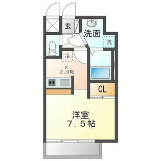 クレシタ大国【10階】の間取り