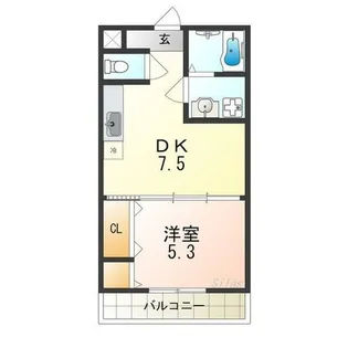 フジパレス 東湊【3階】の間取り