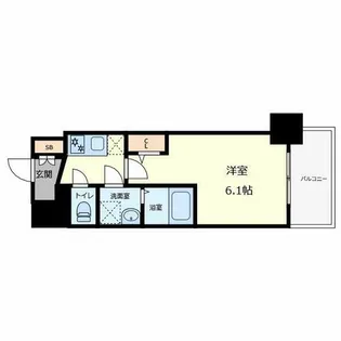 エスリード難波AGREA【15階】の間取り