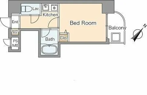ノアーズアーク博多駅前【5階】の間取り