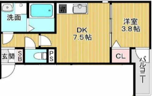 メゾンCOCO垂水【2階】の間取り